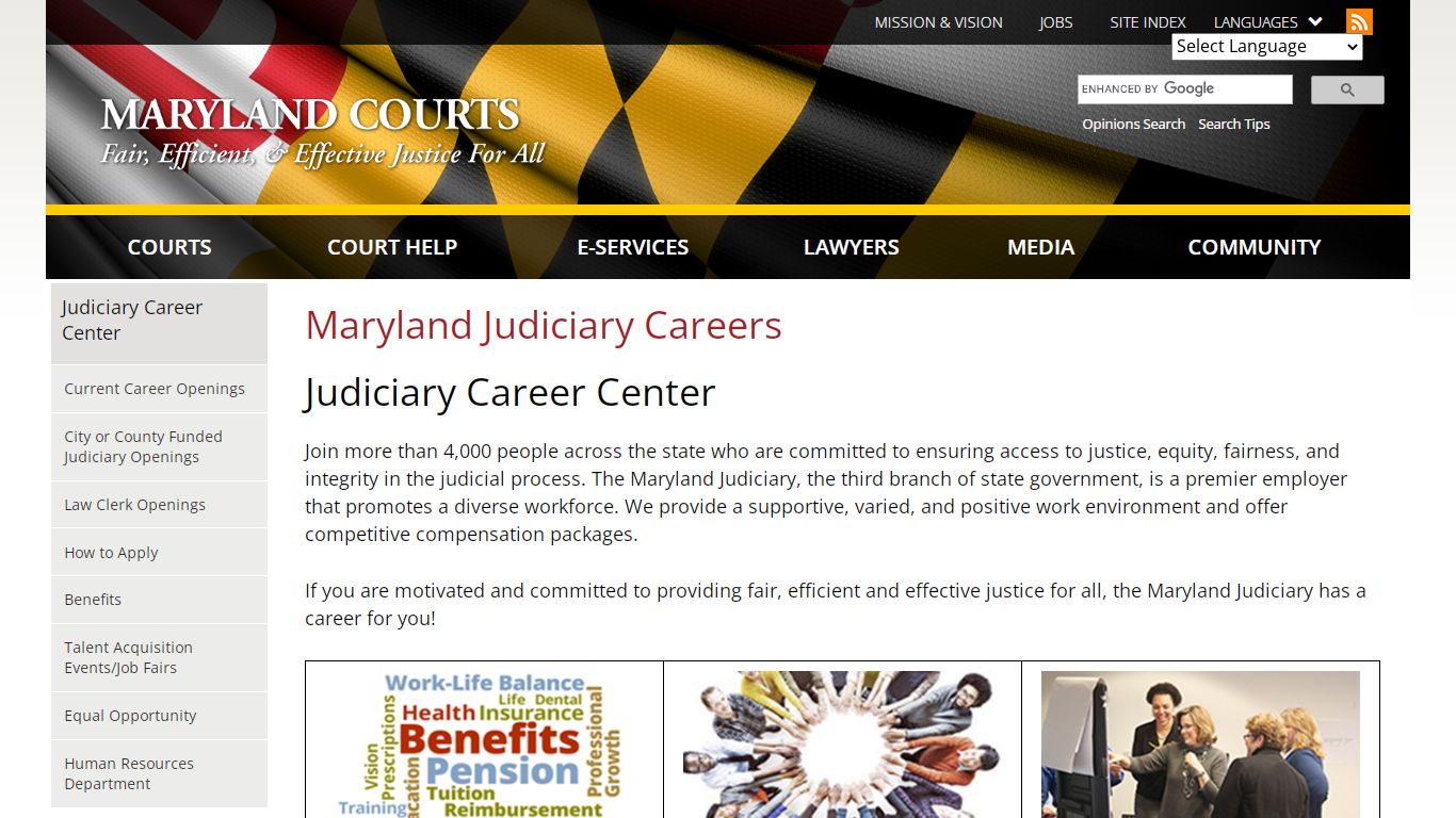 Maryland Judiciary Careers | Maryland Courts